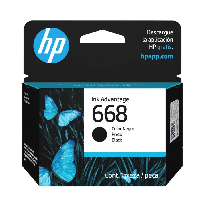 HP 668 Black Original Ink Advantage Cartridge