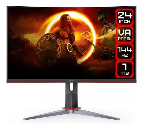 Monitor Gamer AOC C24G2 con pantalla de 23.6" 165Hz y resolución Full HD