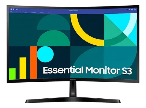 Monitor Curvo Samsung Essential S3 27in 100hz 4ms Fhd Vesa Color Negro