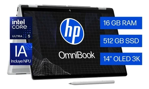 Notebook Hp Omnibook X 14-fm0051la Intel Core Ultra5 16gb 512gb Ssd Windows 11 Home