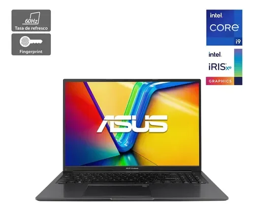 Notebook Asus X1605va-mb205w Intel I9-13900h 16GB RAM 512GB SSD, 16" Indie Black