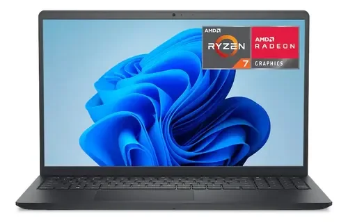 Ordenador portátil Dell Inspiron 15.6 táctil Ryzen 7 7730u 16 GB de RAM 512 GB SSD FHD Windows 11 Color Black Model LDC15255-A117blk-pus