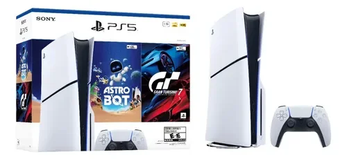 Consola PS5 Slim Standard + Juego Astro Bot Y Gt7