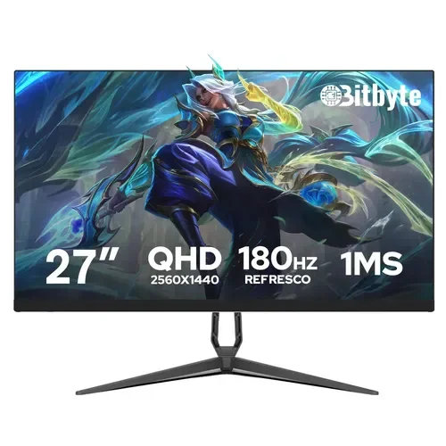 Monitor Gamer 27" Pulgadas QHD 2K 180Hz 1ms HDMI DP Bitbyte